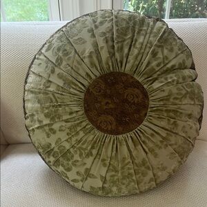 Floral Round  Down Filled Accent Pillow